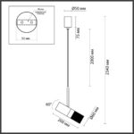 4356/1 HIGHTECH ODL23 329 черный/золотистый/металл Подвесной св-к IP20 LED GU10 10W BULLET