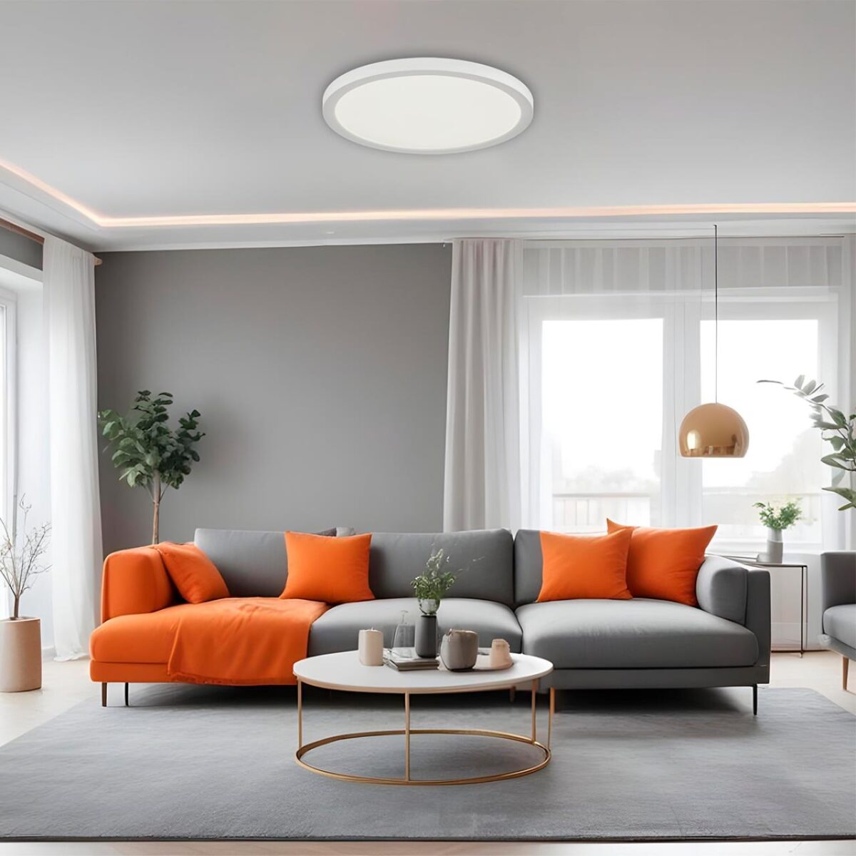 7790/12L MITRA LED SN 000 Светильник пластик/белый LED 12Вт 3000/4000/6500К D170 IP44 CCT/датчик движения NEBULA WHITE — изображение 2