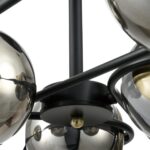 8060/6C COMFI LN24 000 черный/дымчатый металл/стекло Люстра потолочная E27 6*60W 220V CAMILIE — изображение 3