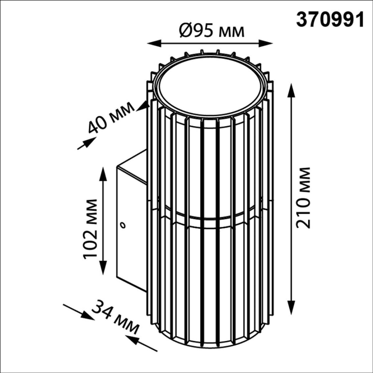 370991 STREET NT25 654 черный Светильник ландшафтный IP54 E27 max 25W 100-240V COSTAS — изображение 2