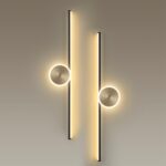 6601/18WL HIGHTECH ODL23 000 черный/античная бронза/металл Настенный св-к IP20 LED 18W 1080Лм 3000K STILO