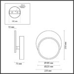 5627/9WL LEDIO LN26 430 чёрный Бра LED 9W 3000K 220V DEVIN — изображение 2