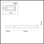 3887/12WW HIGHTECH ODL20 495 бел/металл Настен.поворотн.светильник LED 4000K 12W 220V IP44 ARNO — изображение 2