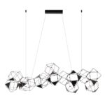 5087/64L L-VISION ODL25 293 черный хром/металл Люстра LED 64W 4000K 3800Лм TRELLIS