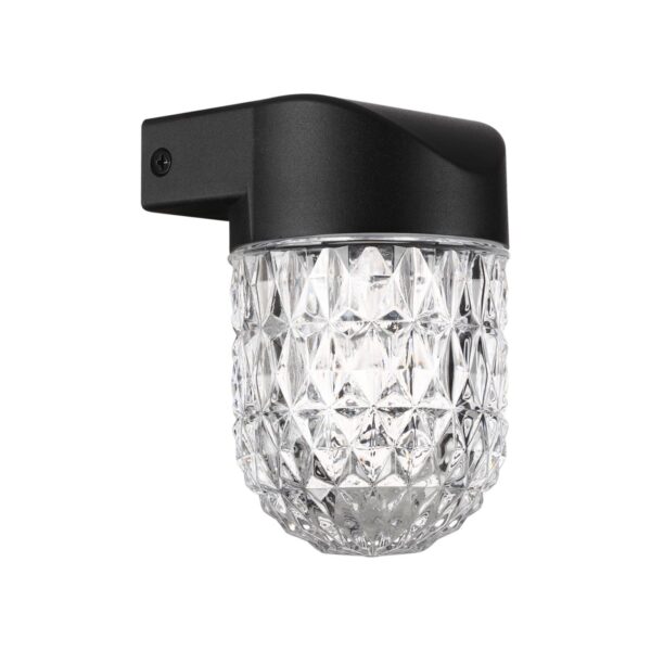 359295 STREET NT24 724 черный Светильник ландшафтный настенный IP65 LED 7W 4000K 175-265V ESTIMA
