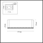 7091/21CL HIGHTECH ODL25 335 Потолочный светильник белый/металл/акрил IP20 LED 13W 988Лм 3000K 220V SMALL — изображение 3