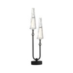 5429/10TL MODERN ODL_EX24 000 черный матов./прозрачный/металл/стекло/акрил Настольная лампа LED 10W 3000K 740Лм FUNGO — изображение 3