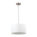 3745/2 MODERNI LN26 525 никель/белый, металл/текстиль Подвес E27 2*60W 220V NIKKI