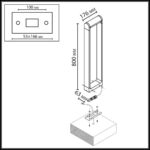 7118/12GLA NATURE ODL25 667 Ландшафтный светильник коричневый/металл IP65 LED 12W 800Лм 3000K 220~240V 115° TWINSET — изображение 2
