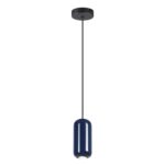 5053/1E PENDANT ODL24 375 черный/синий/металл Подвес GU10 LED 4W OVALI