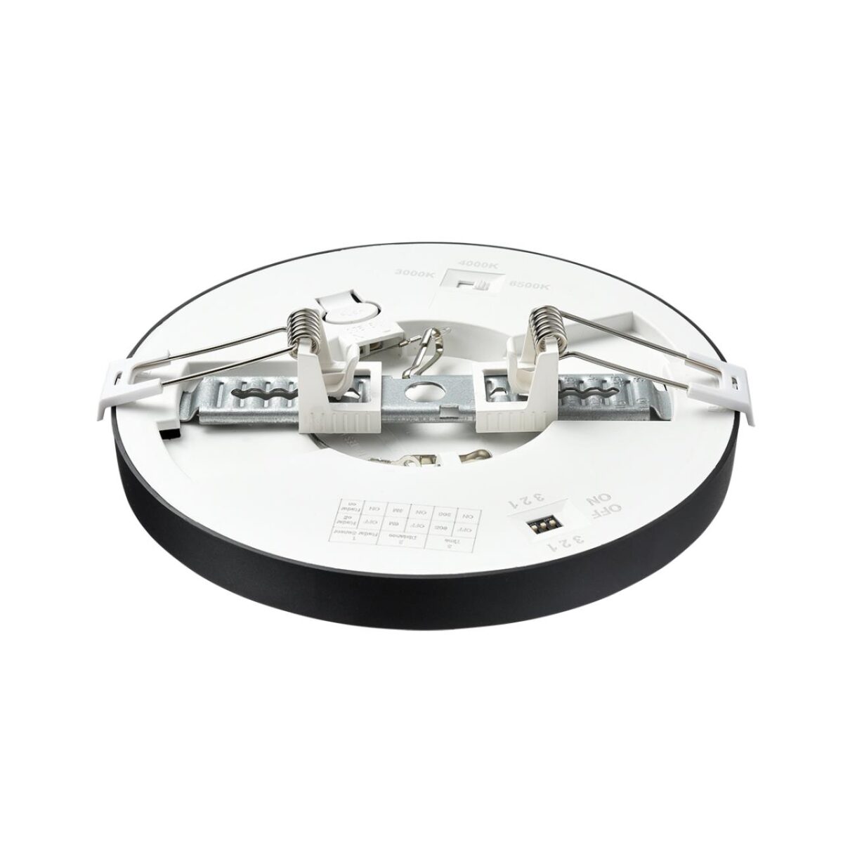 7788/12L MITRA LED SN 537 Светильник пластик/белый/черный LED 12Вт 3000/4000/6500К D170 IP44 CCT/датчик движения NEBULA BLACK — изображение 3