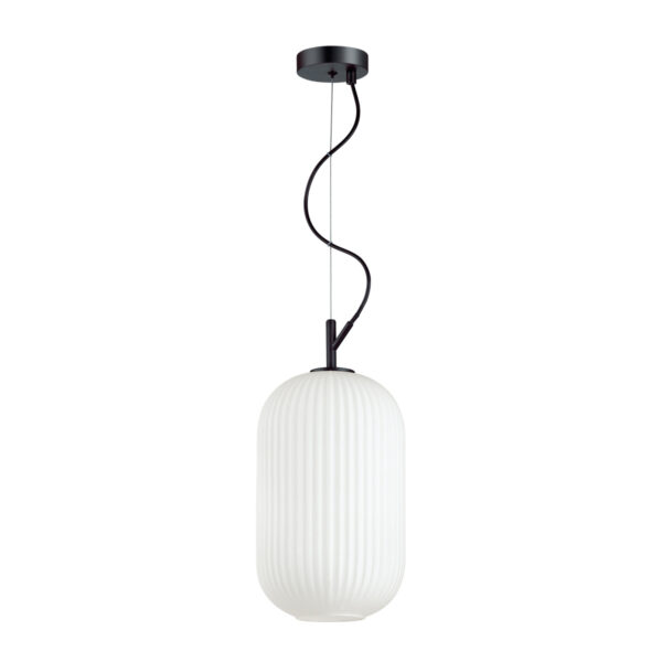 4751/1 PENDANT ODL21 411 белый/черный Подвес E27 60W ROOFI