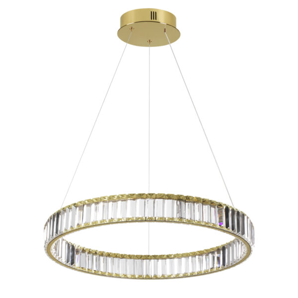 5015/36L L-VISION ODL23 587 золотой/прозрачный металл/хрусталь Люстра LED 36W 4000K 3600Лм VEKIA