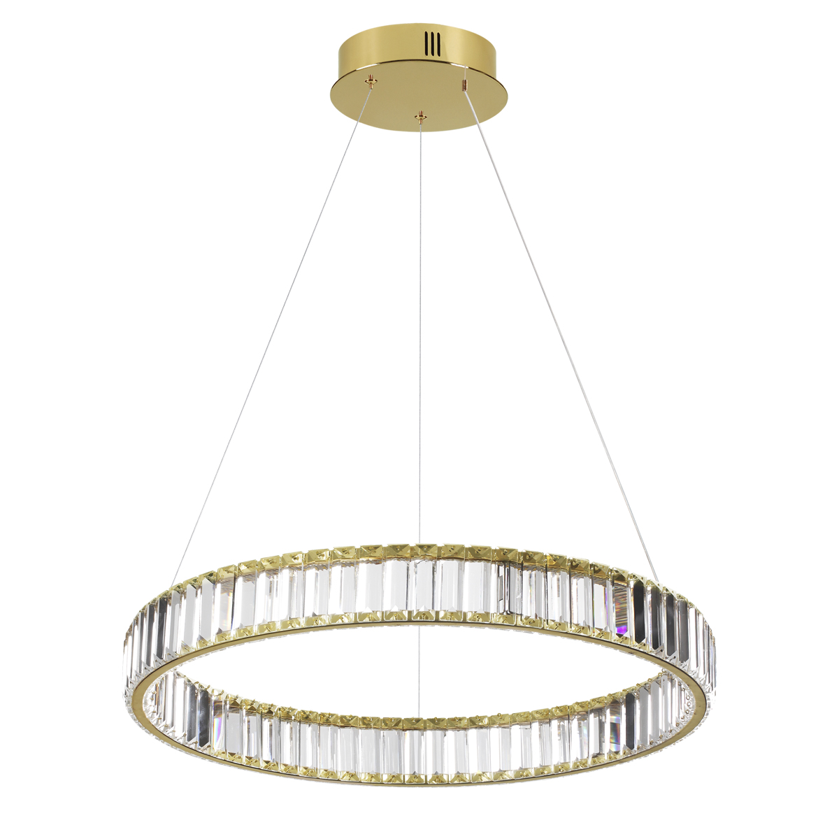 0045915 5015/36L L-VISION ODL23 587 золотой/прозрачный металл/хрусталь Люстра LED 36W 4000K 3600Лм VEKIA — изображение 1