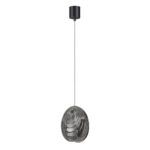 5038/1 MODERN ODL24 367 черный/дымчатый/металл/стекло Подвес G9 1*40W MUSSELS