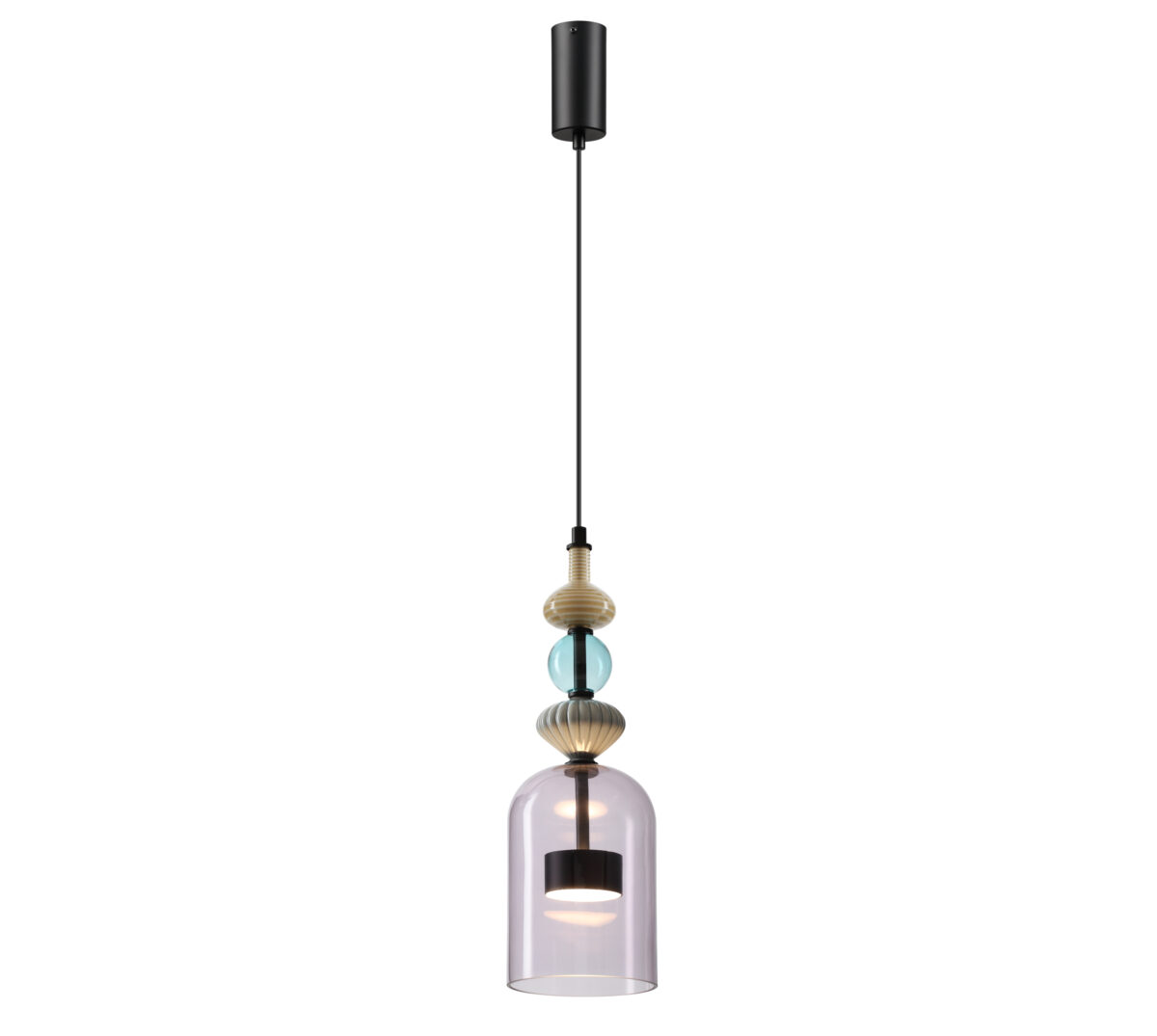5046/12LA L-VISION ODL24 368 черный/фиолетовый/металл/стекло/керамика Подвес LED 12W 4000К 1400Лм PALLETA — изображение 3