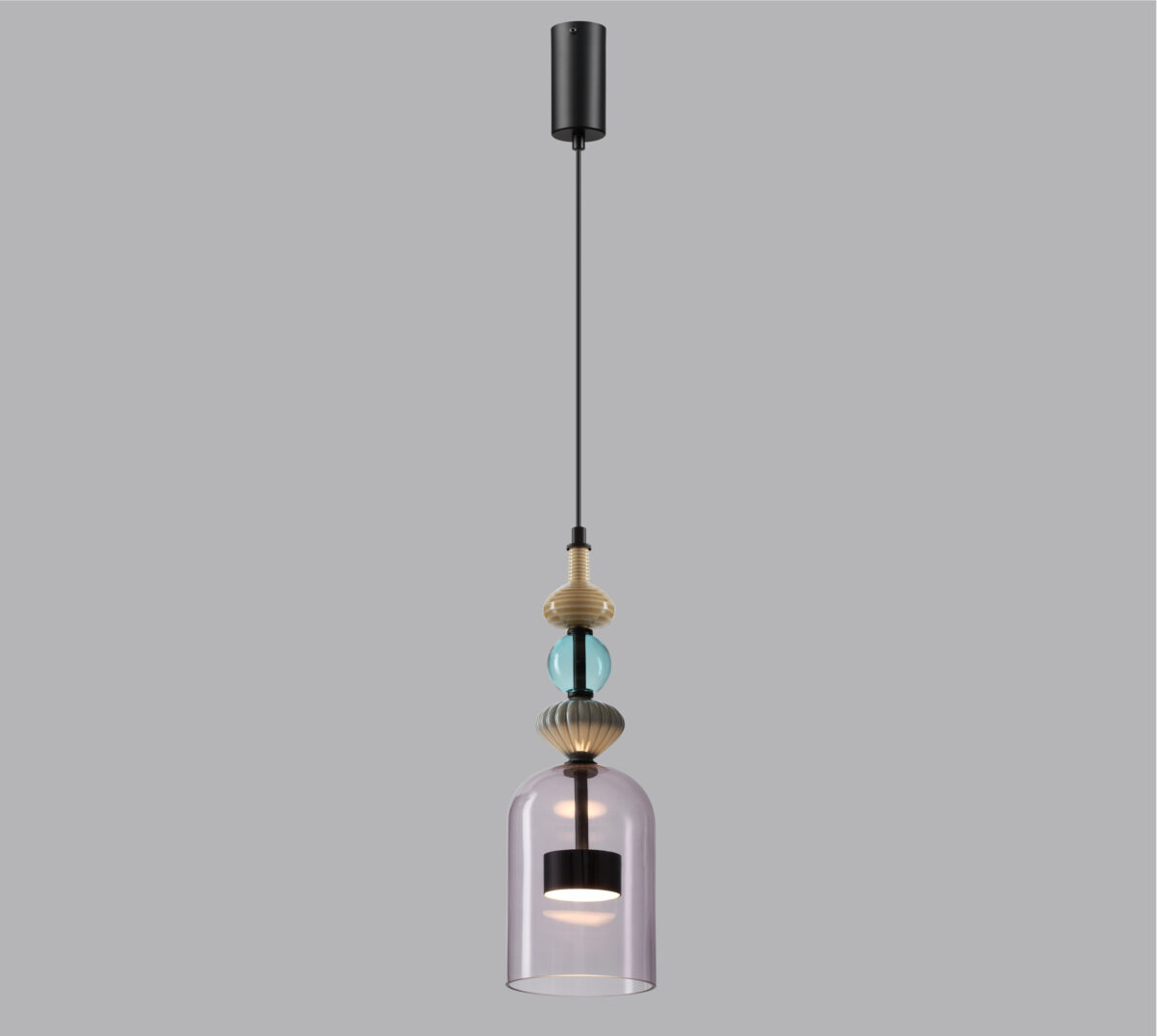 5046/12LA L-VISION ODL24 368 черный/фиолетовый/металл/стекло/керамика Подвес LED 12W 4000К 1400Лм PALLETA — изображение 4