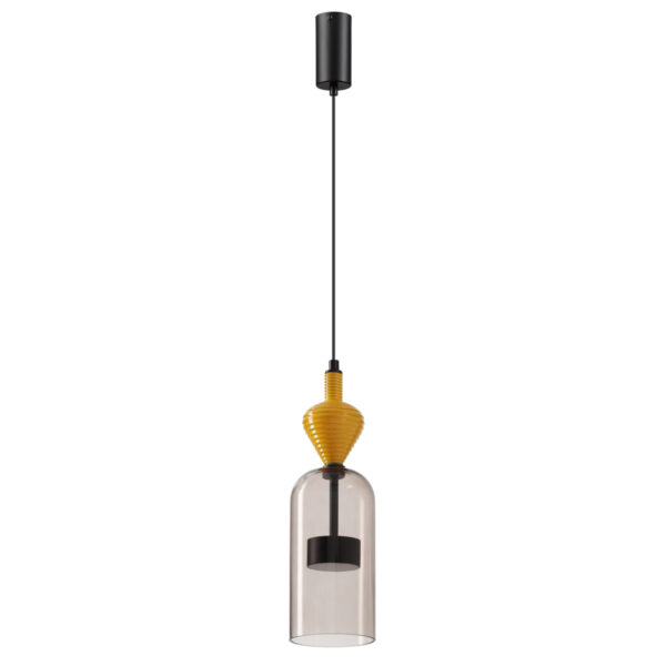 5046/12LB L-VISION ODL24 369 черный/светл.коричневый/металл/стекло/керамика Подвес LED 12W 4000К 1400Лм PALLETA