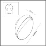 7005/7WL HIGHTECH ODL25 297 Настенный светильник белый ice crack/акрил IP44 LED 7W 347Лм 3000K CRI > 90 VELA — изображение 2