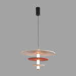 8296/11AL LEDIO LN26 365 черный/бежевый/бурый, металл/фетр/акрил Подвес LED 11W 3000K 220V FELTA — изображение 4