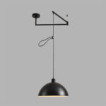 8321/1C MODERNI LN26 301 черный, металл Люстра подвесная E27 1*60W 220V ARMINA — изображение 4