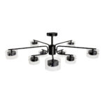 8349/10C COMFI LN26 232 черный/прозрачный, металл/стекло Светильник потолочный LED GX53 10*7W 220V NATALINA — изображение 5