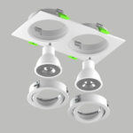 011616 Светильник SINGO BASE Quad X2 MR16 БЕЛЫЙ — изображение 2