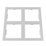 214546 Рамка DOMINO QUADRO 2х2 MR16 БЕЛЫЙ