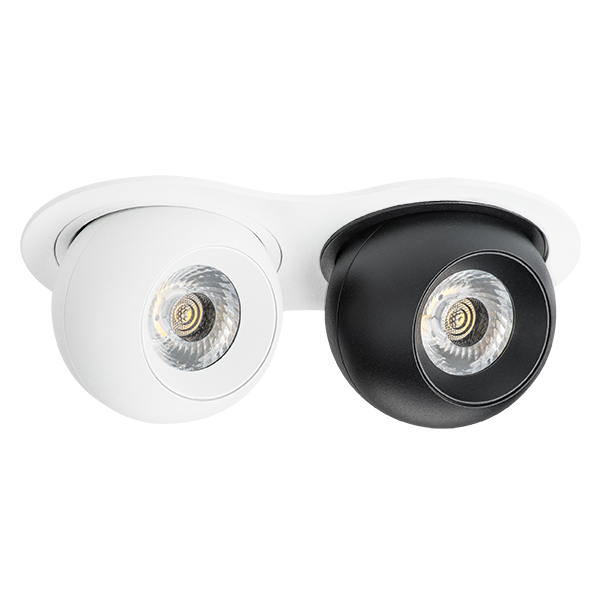 i6266474 Светильник INTERO LED 9W*2 850LM*2 24G БЕЛЫЙ/ЧЕРНЫЙ 4000K (217626+217064+217074)
