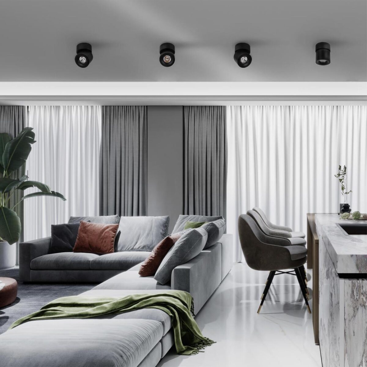 10180 Black 3000K Накладной светильник LOFT IT Tictac — изображение 7