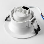 012126 Рамка (светильник) PVC д/LED-модулей 941хх и LED-ламп D50мм LEVIGO ROUND БЕЛЫЙ — изображение 3