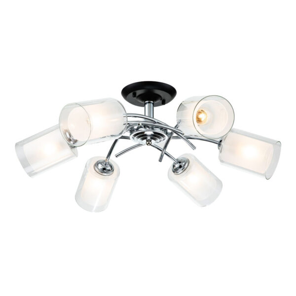 Escada 1170/6P E27*60W Chrome/Black
