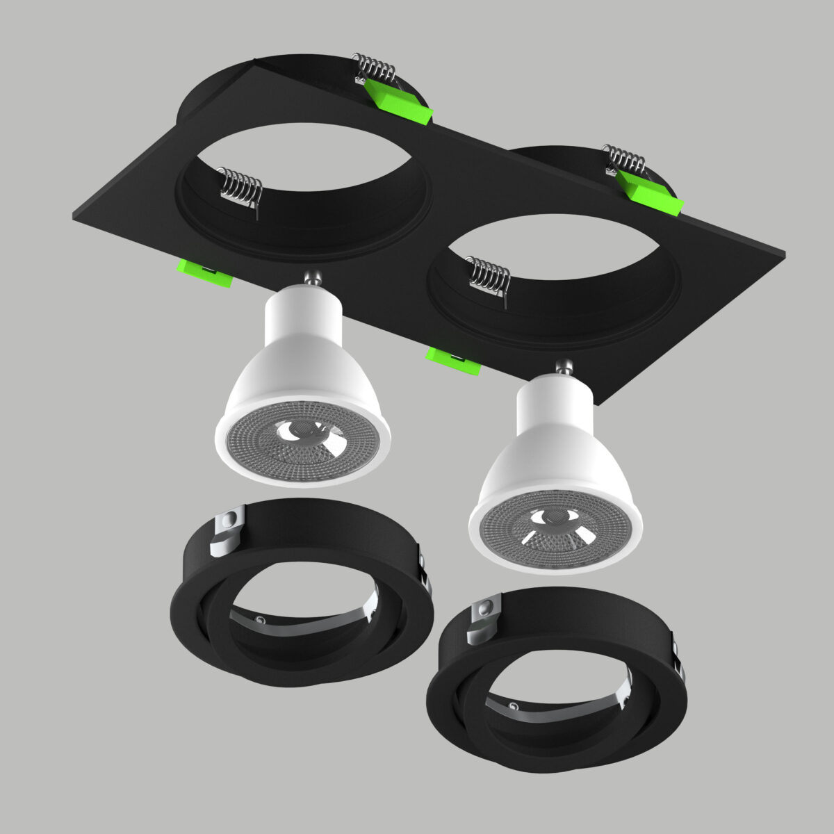 011626 Светильник SINGO BASE Quad X2 MR16 ЧЕРНЫЙ — изображение 4