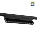 359737 PORT NT25 240 черный Светильник однофазный двухжильный трековый с переключ. цв. температуры IP20 LED 18W 180-265V 2700К/3200К/4000К EOS
