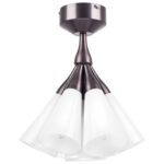 757070 Люстра CONE 7х10W (led) E14 КОФЕЙНЫЙ/БЕЛЫЙ