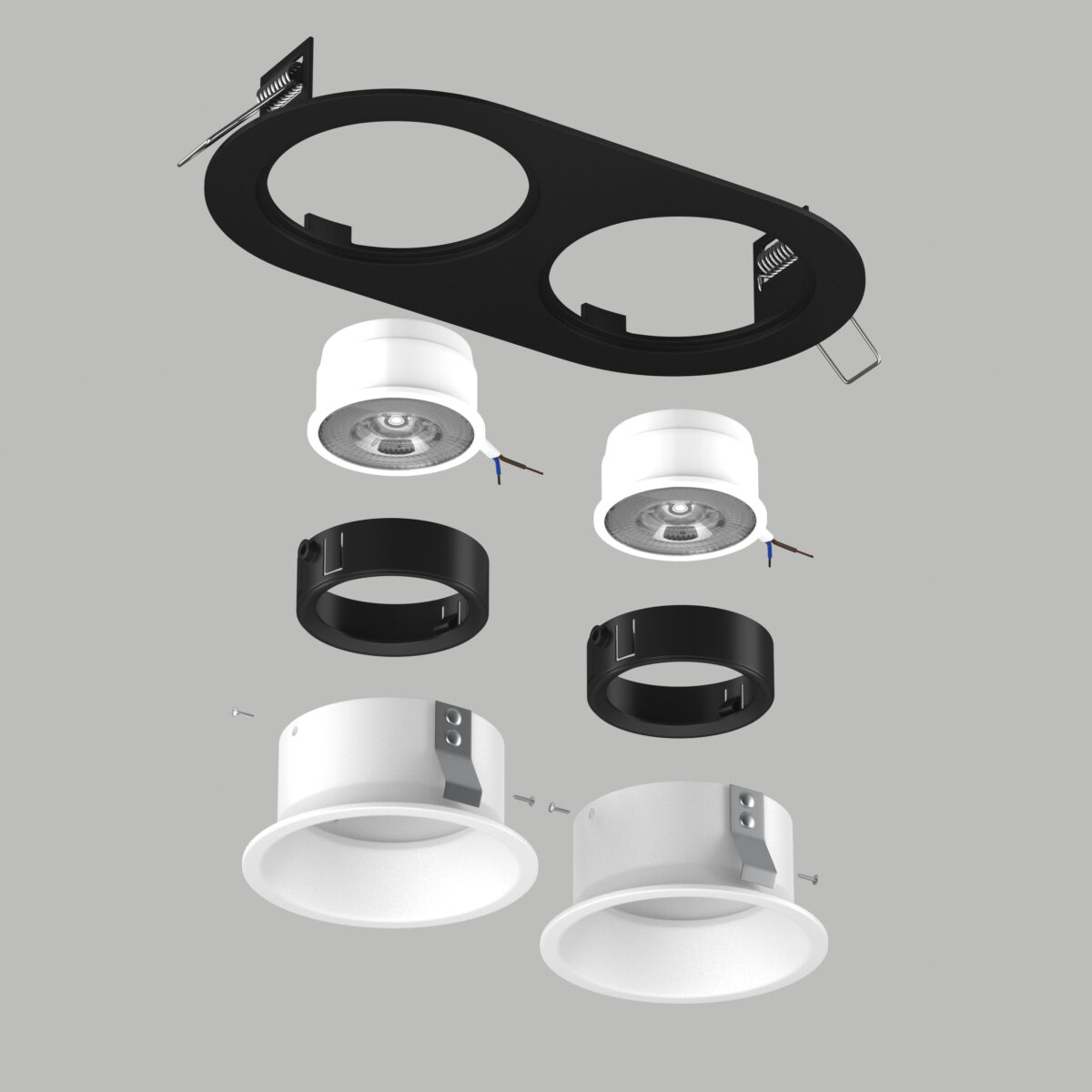 D6570606BMOD Светильник DOMINO ROUND  под LED модуль/лампу МR16 (214657+214606+214606+214007+214007) — изображение 2