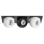 i537627262 Светильник INTERO LED 9W*3 850LM*3 24G ЧЕРНЫЙ/БЕЛЫЙ 3000K (217537+217062+217072+217062)