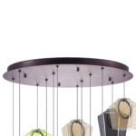 796229 Люстра CARAMELLO LED 12х6W 1400LM КОФЕЙНЫЙ/МУЛЬТИКОЛОР 3000K — изображение 3