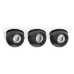 i536747474 Светильник INTERO LED 9W*3 850LM*3 24G БЕЛЫЙ/ЧЕРНЫЙ 4000K (217536+217074+217074+217074)