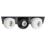 i537647464 Светильник INTERO LED 9W*3 850LM*3 24G ЧЕРНЫЙ/БЕЛЫЙ 4000K (217537+217064+217074+217064)