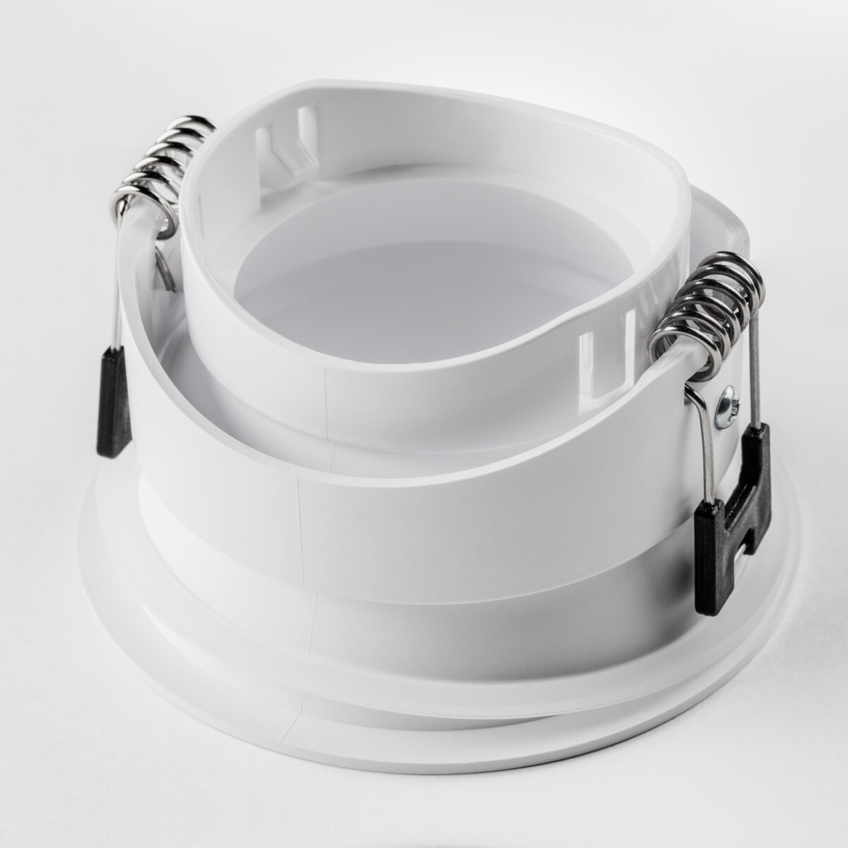 012906 Рамка (светильник) PVC д/LED-модулей 941хх и LED-ламп D50мм PIANO ROUND БЕЛЫЙ IP65 — изображение 3
