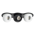 i637647464 Светильник INTERO LED 9W*3 850LM*3 24G ЧЕРНЫЙ/БЕЛЫЙ 4000K (217637+217064+217074+217064)