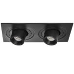 i527174 Светильник INTERO TUBO LED 7W*2 360LM*2 60G ЧЕРНЫЙ 4000K (217527+217174+217174)