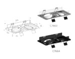 C7663 SWH белый песок 225*120*H25mm MR16 GU5.3 — изображение 2