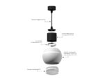 C7724 SGR серый песок D95*H100mm MR16 GU5.3 — изображение 3
