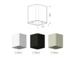 C7812 SWH белый песок 70*70*H80mm MR16 GU5.3 — изображение 2