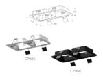 C7906 SBK черный песок 180*90*H32mm MR16 GU5.3 — изображение 2