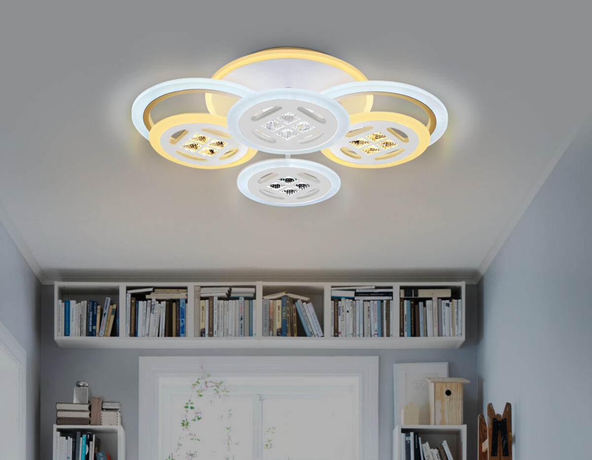 FA2951/6 WH белый 4200K/3000K+6400K/6400K+3000K 125W 550*405*150 (ПДУ ИК) — изображение 2