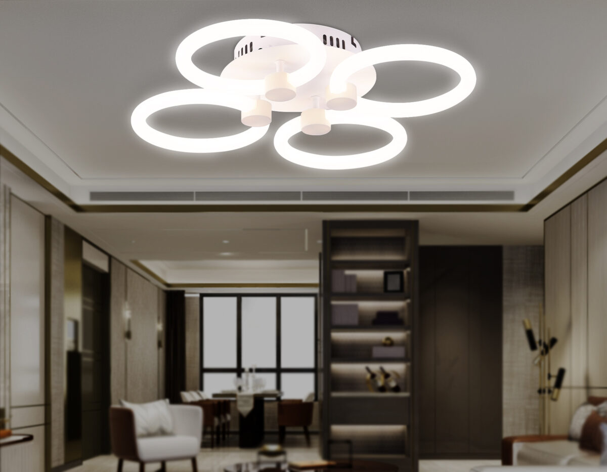 FA3808/4 WH белый 3000K-6400K 82W 410*410*90 (ПДУ ИК) — изображение 2