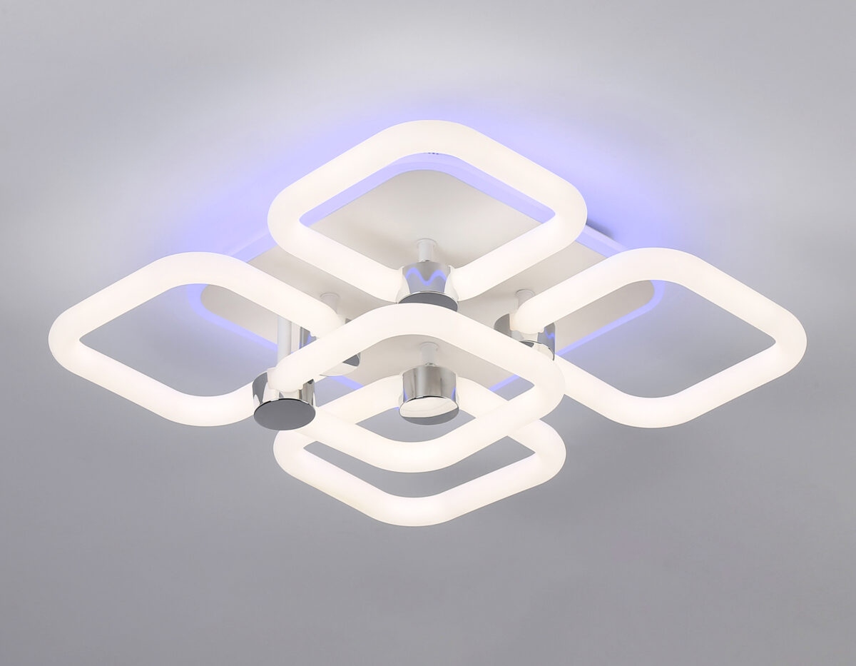 FA3861/4+1 WH белый 70W 3000K-6400K+RGB 400*400*115 (ПДУ РАДИО 2.4G) — изображение 3